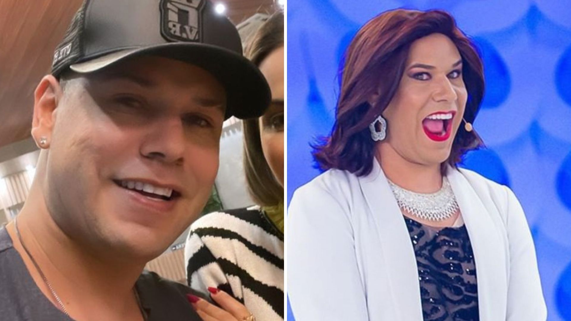 Narcisa da ‘Eliana’ posa com a esposa e promete momento íntimo: “Tem cabaré esta noite”