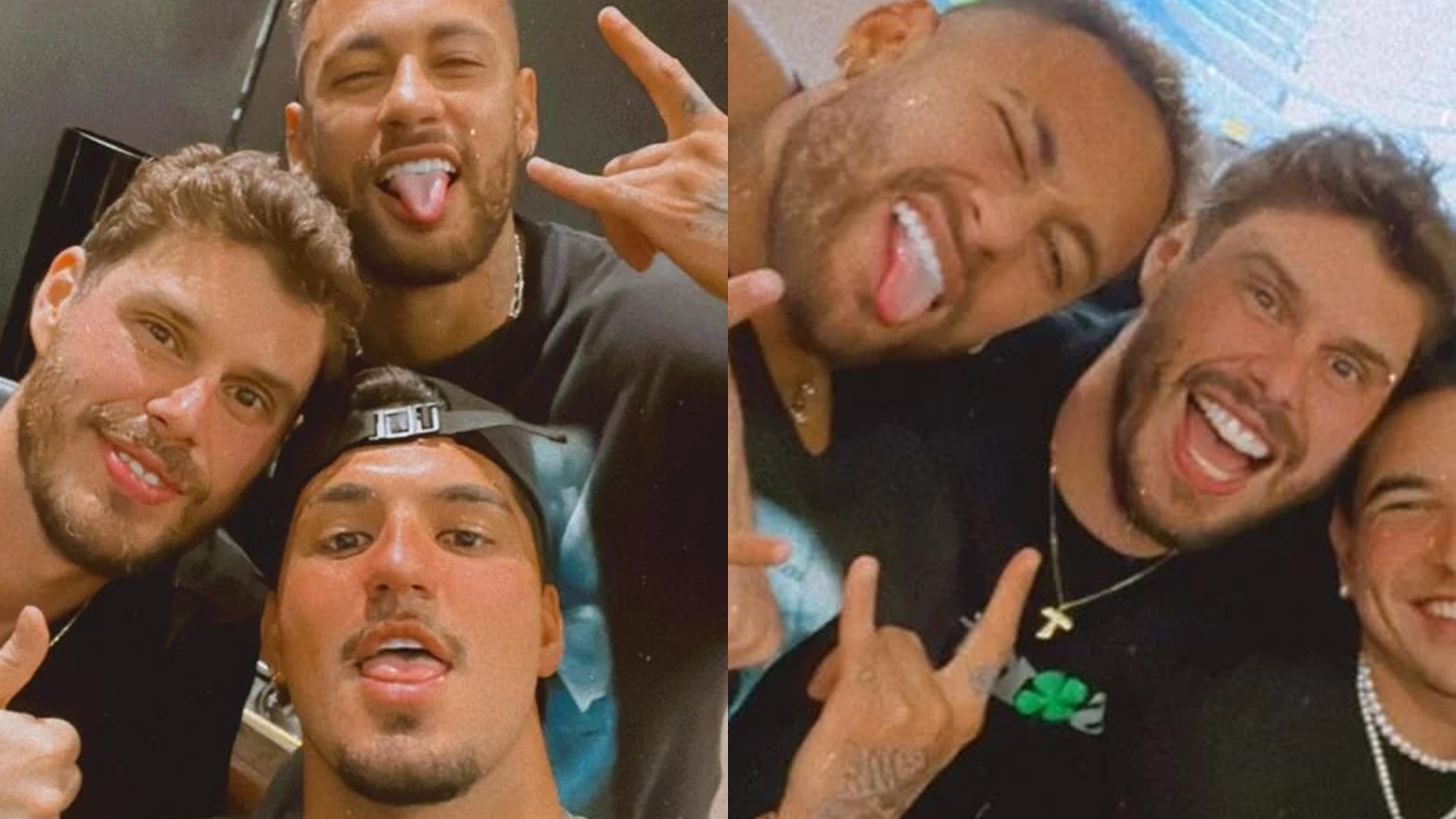 Neymar reúne “parças” Gabriel Medina e Bruninho em clique raro: “O trio”