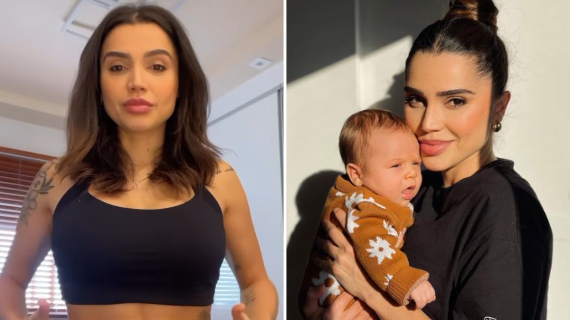 Paula Amorim exibe corpo real e relata obstáculos após nascimento do filho: “Não recuperou”