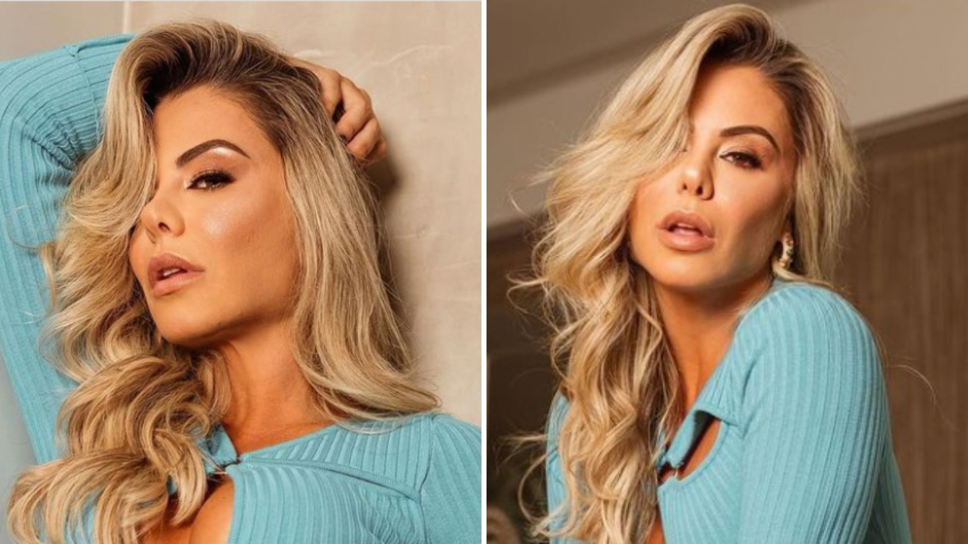 Esposa de Leonardo escandaliza ao posar sem sutiã em sua mansão: “Acredite”