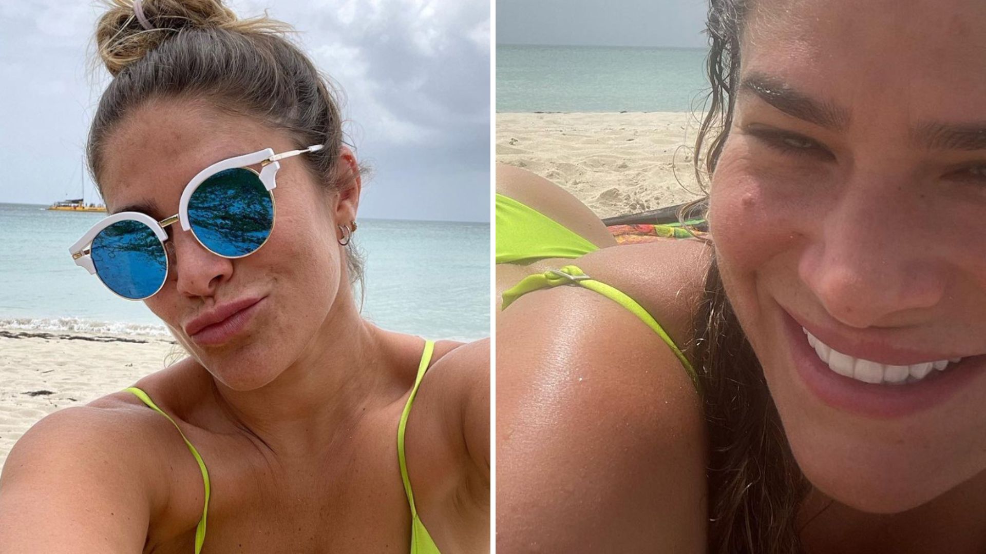 Priscila Fantin empina o bumbum com biquíni fio-dental e corpão choca: “Linda”