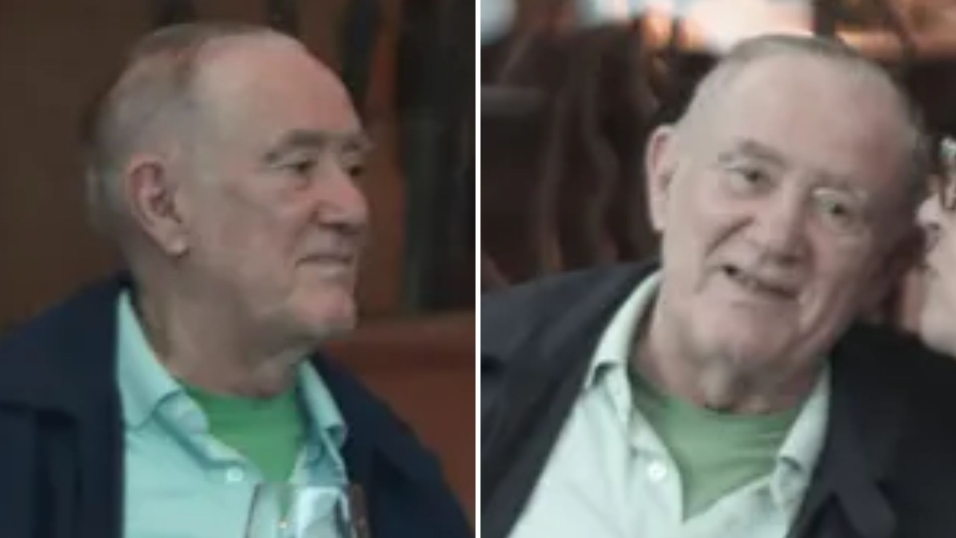 Apaixonados! Renato Aragão troca carícias com a esposa em restaurante no Rio de Janeiro