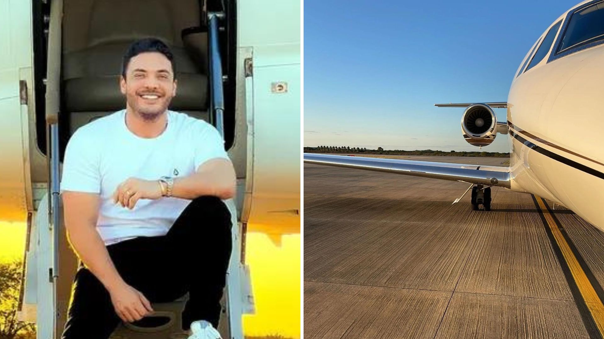 Wesley Safadão mostra parte interna de seu jatinho de R$ 14 milhões: “Hoje tem”