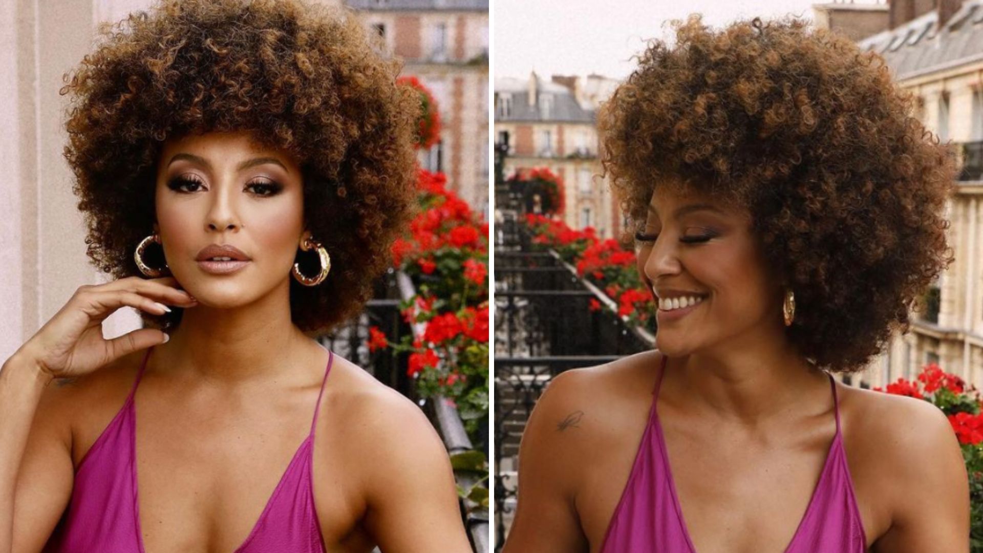 Sheron Menezzes sensualiza em sacada de hotel com vestido sem sutiã: “Deusa”