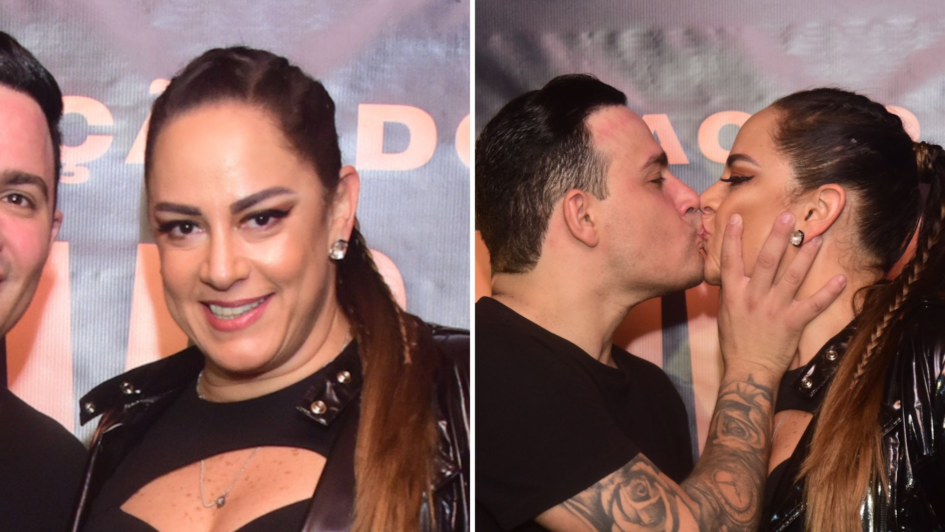 Com look sexy e decotão, Silvia Abravanel troca beijos com o namorado sertanejo