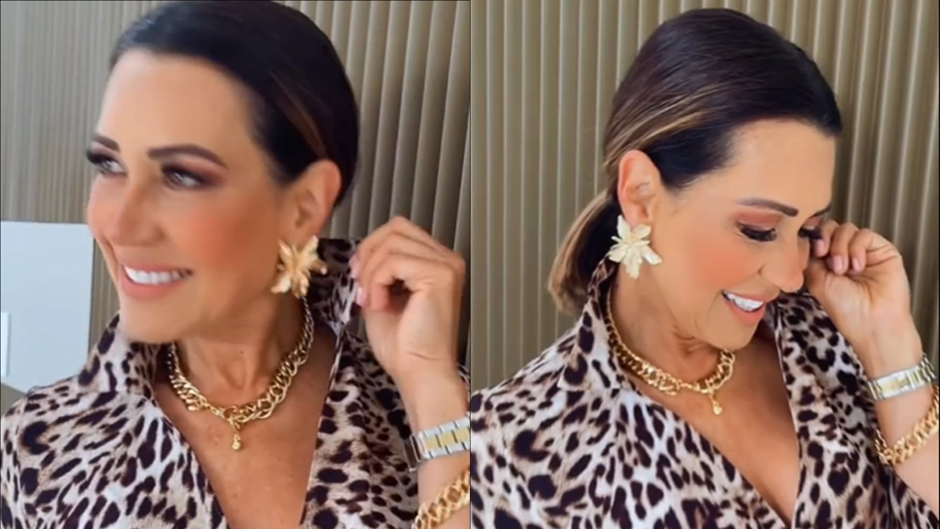 Aos 59 anos, Solange Frazão elege fenda até a virilha e quase mostra demais: “Sexy”