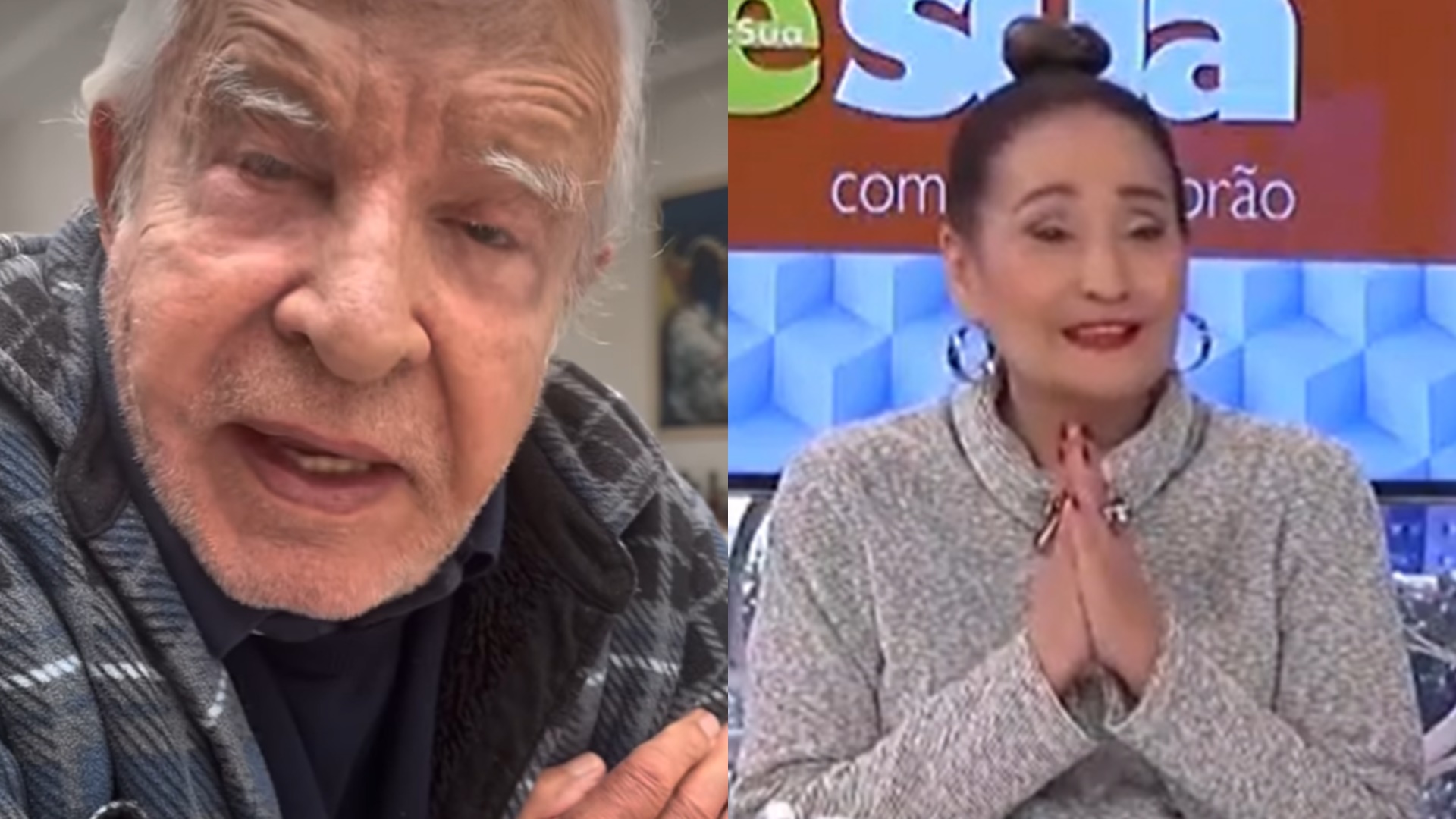 Sonia Abrão é pega de surpresa com vídeo de Cid Moreira e comemora: “Ganhei meu dia”