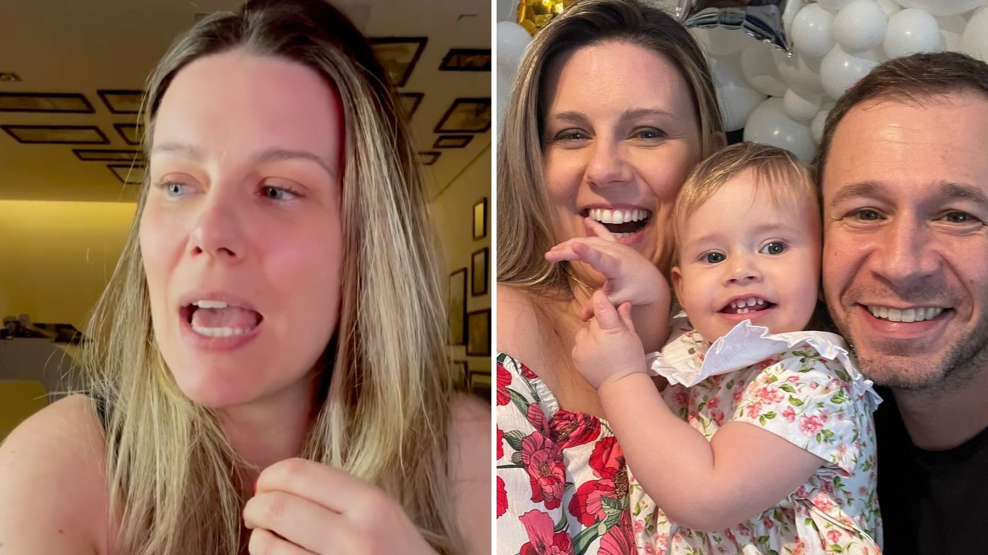 Esposa de Tiago Leifert atualiza estado de saúde da filha: “Doença traiçoeira”