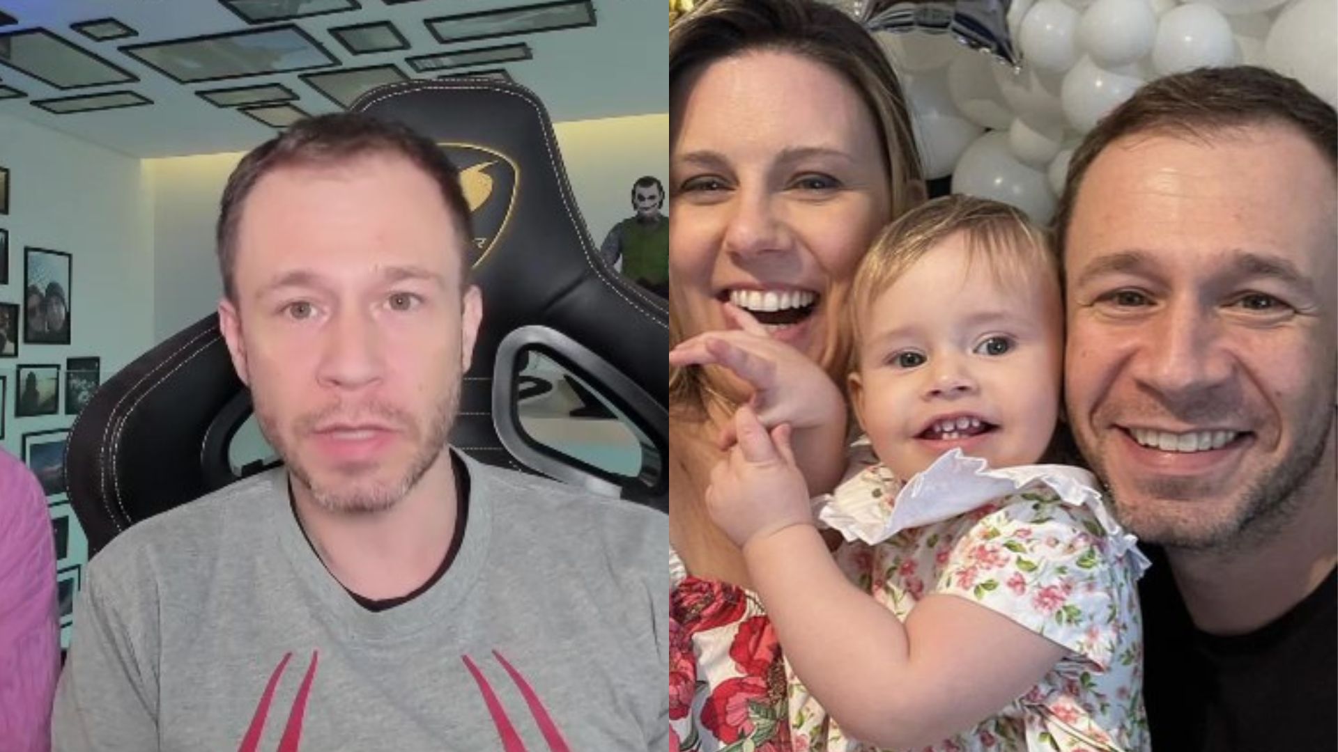 Tiago Leifert desabafa após um ano na luta contra o câncer da filha: “Chances de cura”