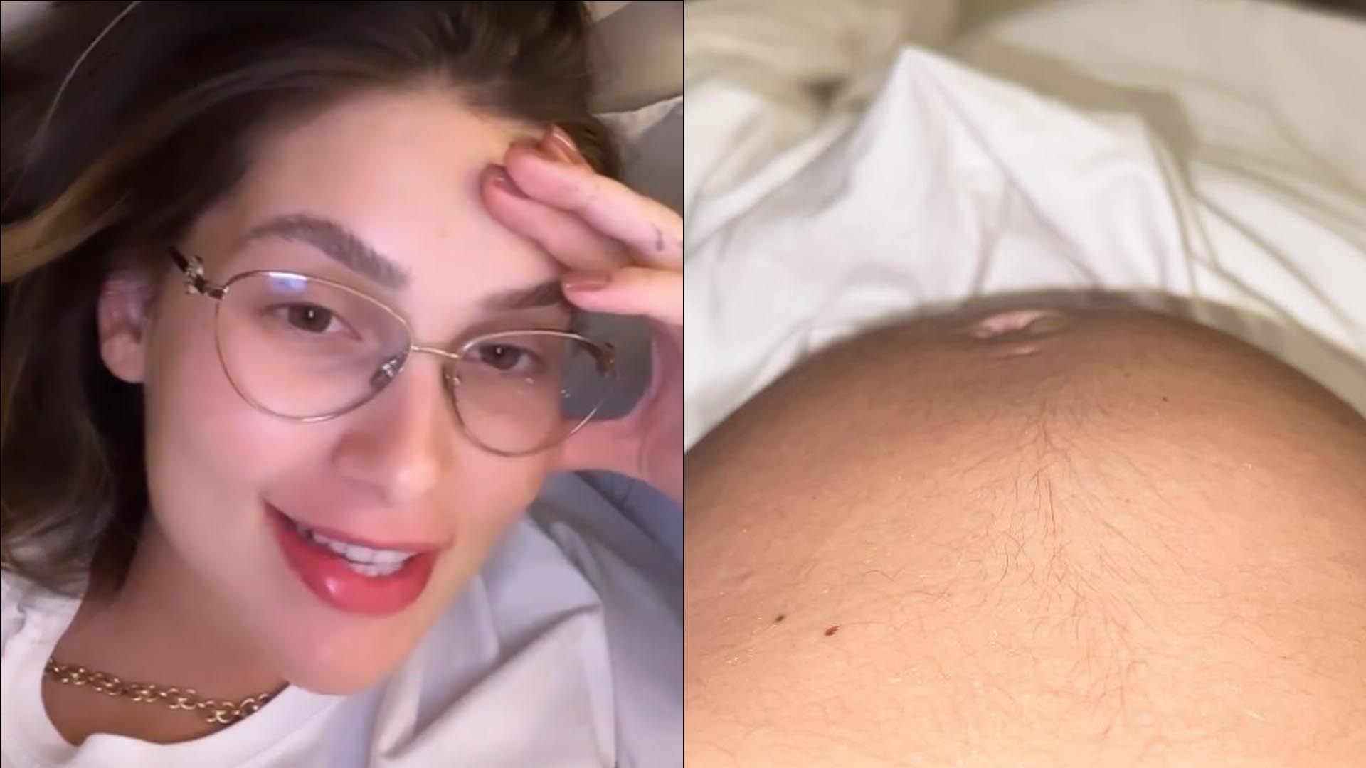 Na reta final, Virginia Fonseca sente filha ‘encaixada’ para nascer: “Bem embaixo”