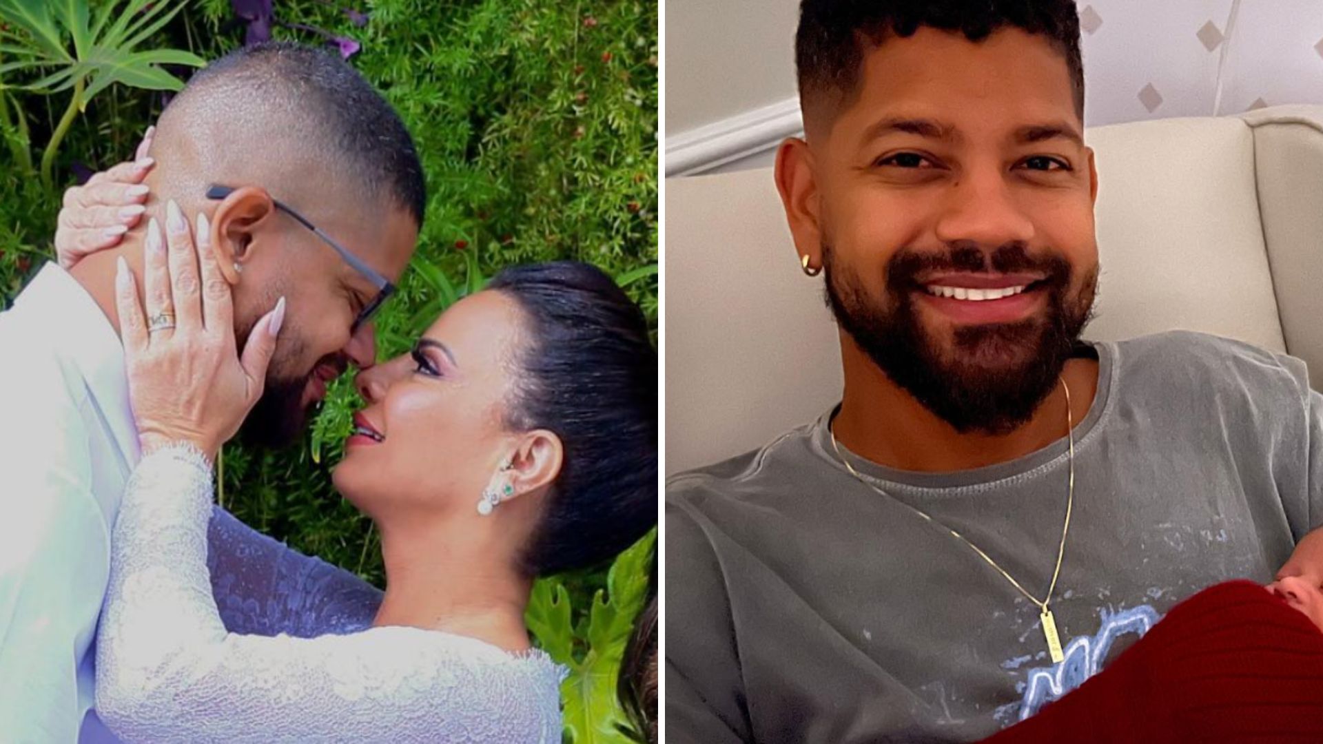 Viviane Araújo mostra o marido com o filho nos braços e se declara: “Tudo o que sonhei”