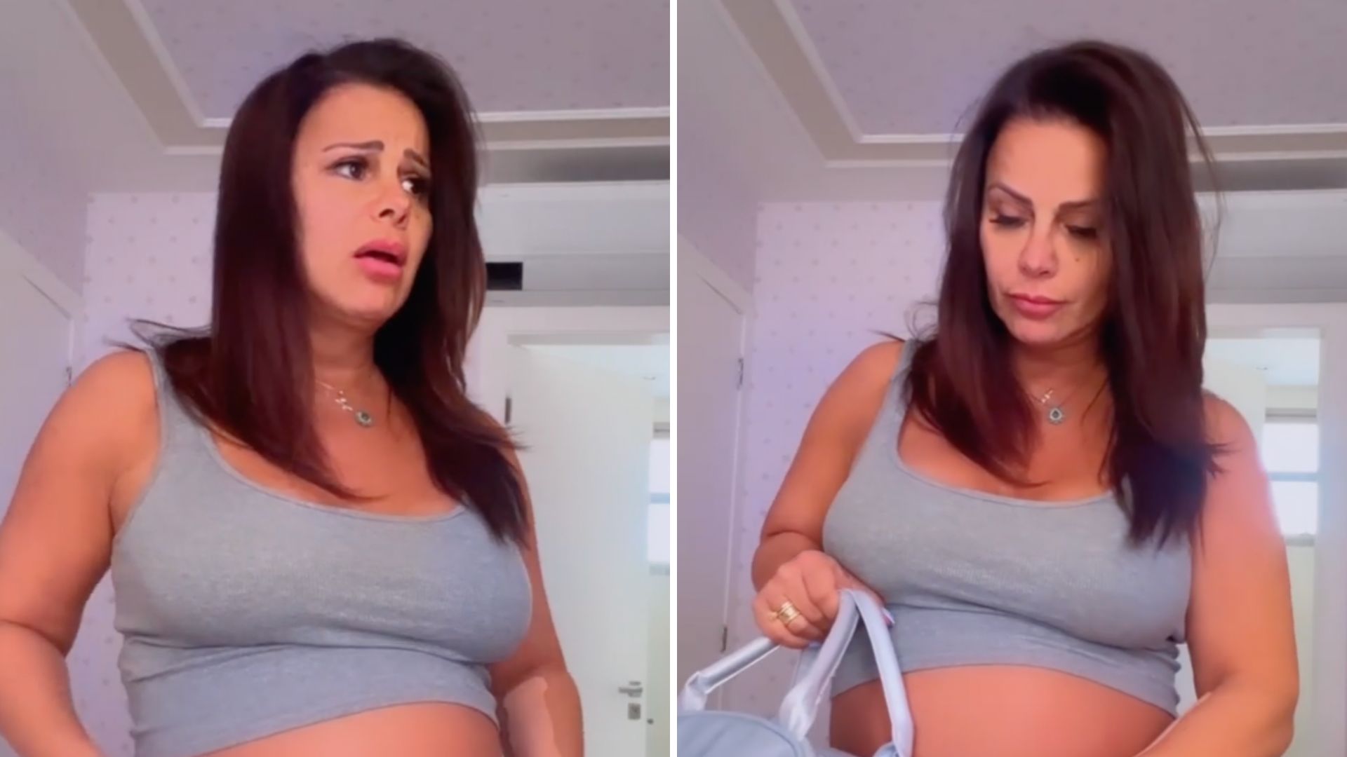 Viviane Araújo exibe barrigão e surge pronta para a maternidade: “Será que tô preparada?”