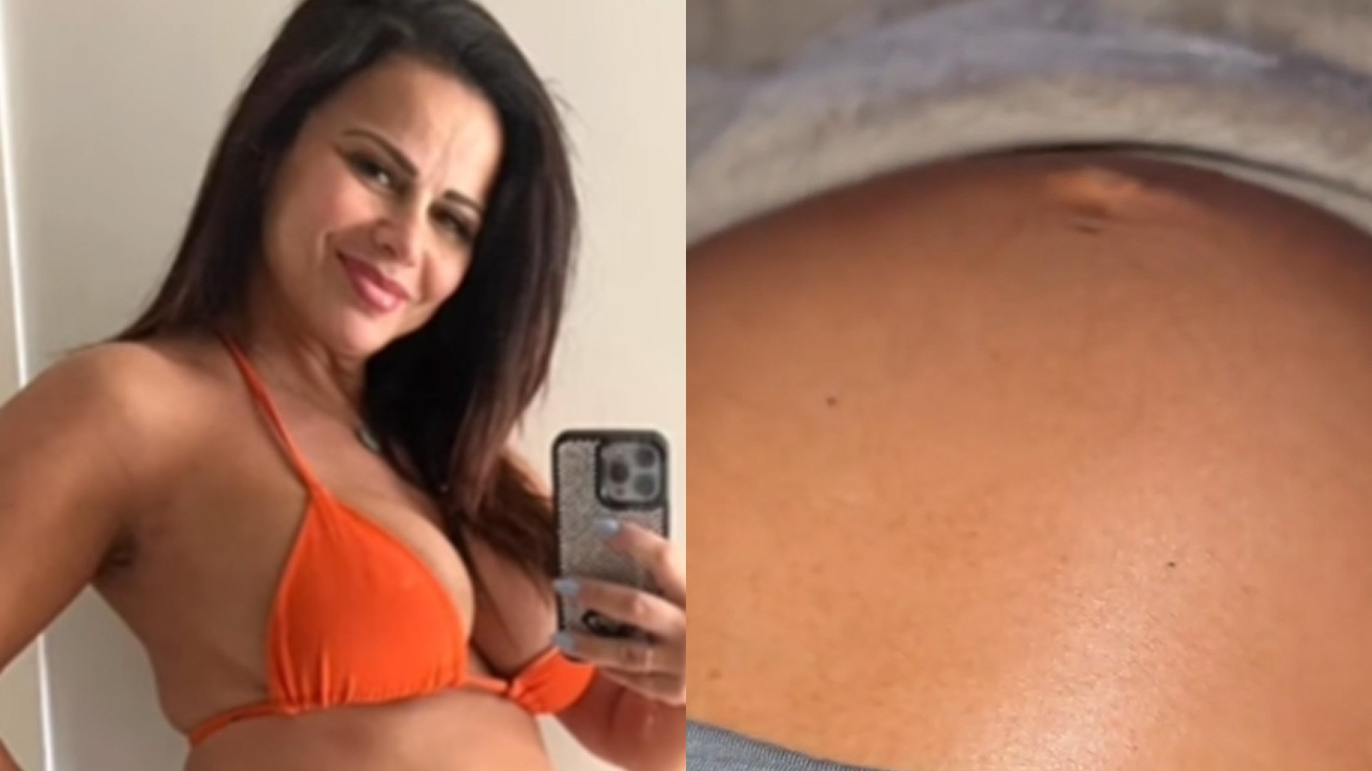 Vai nascer! Viviane Araújo mostra barrigão se mexendo com bebê inquieto: “Não para”