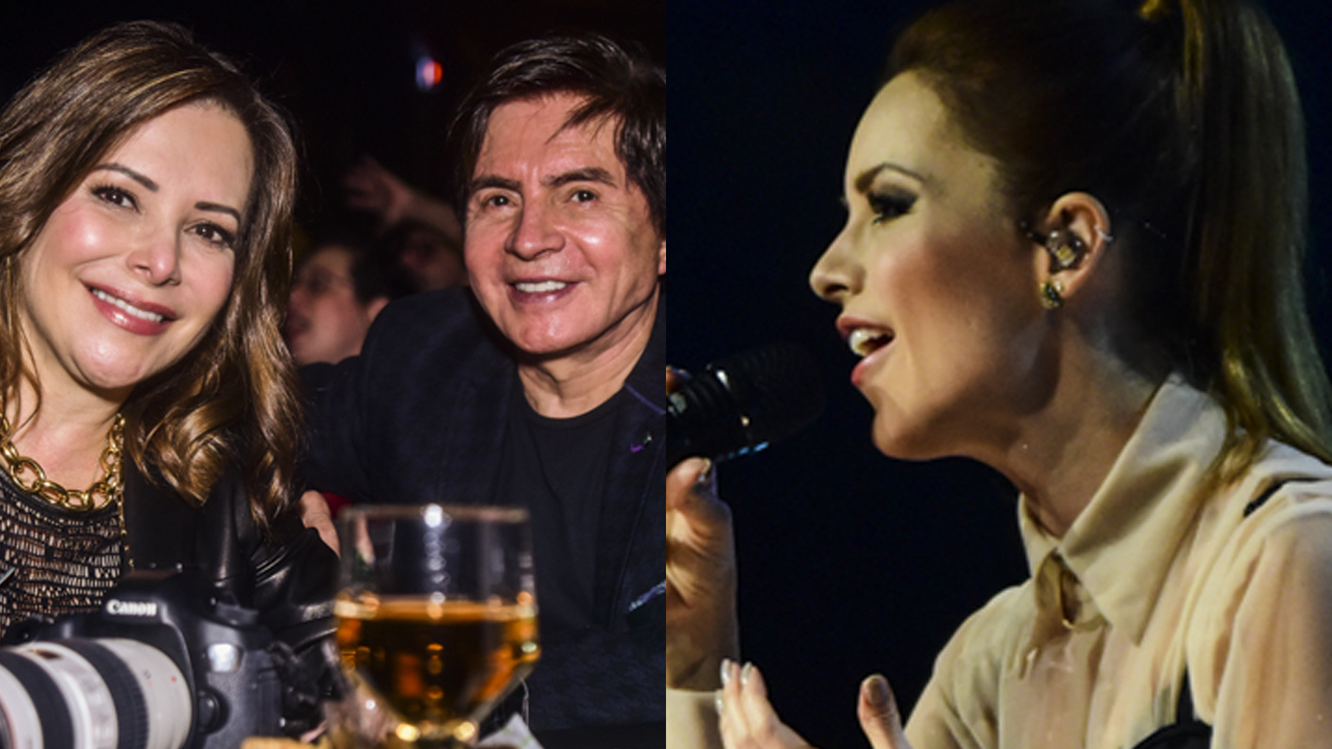 Pais presentes, Xororó e Noely fazem rara aparição em show de Sandy