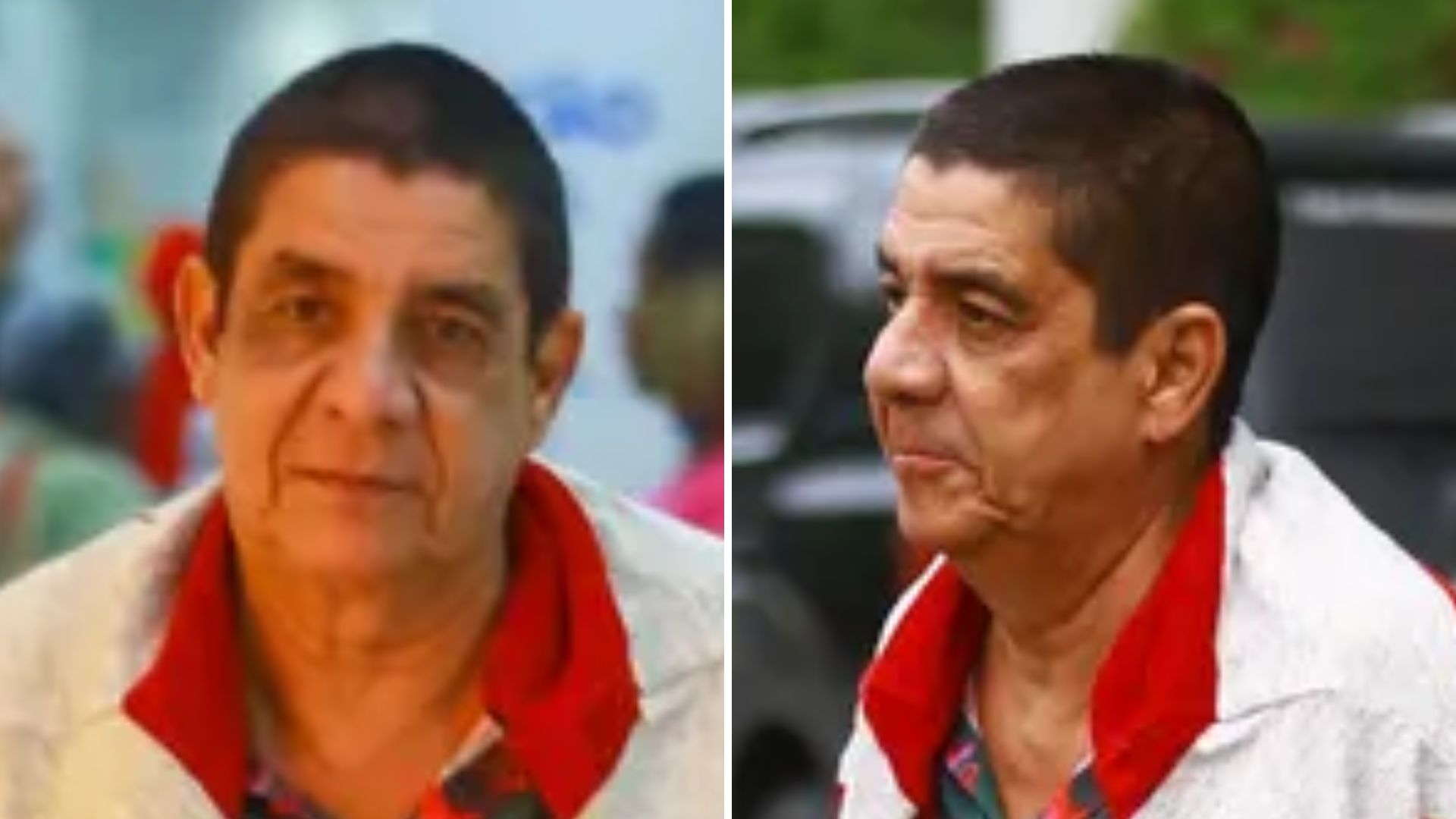 Usaria? Zeca Pagodinho é flagrado em aeroporto com look extravagante