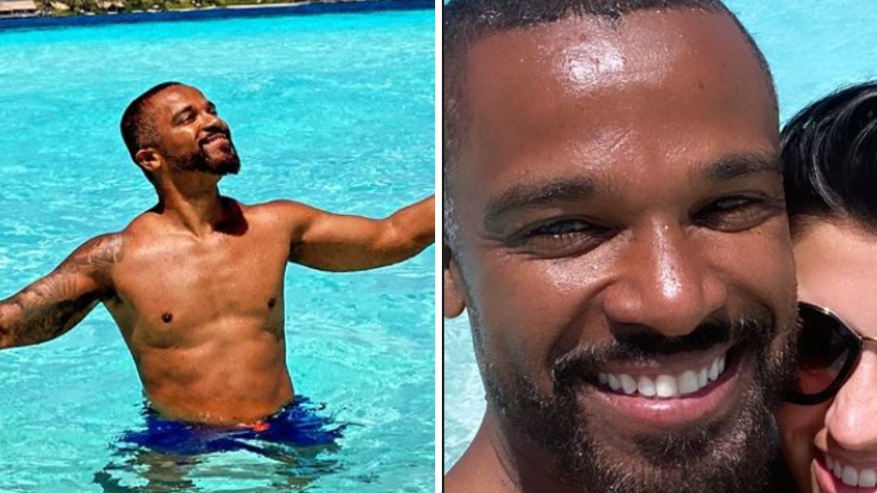 Em forma, Alexandre Pires curte férias e aparece em fotos raras com a esposa: “Que lindos”