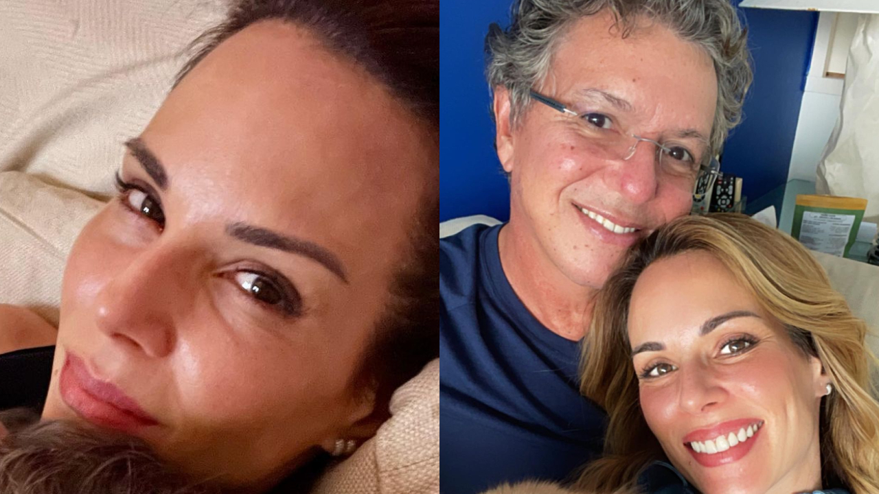 Ana Furtado compartilha momento raro de intimidade com Boninho e se derrete pelo marido: ”Dengo e cafuné”