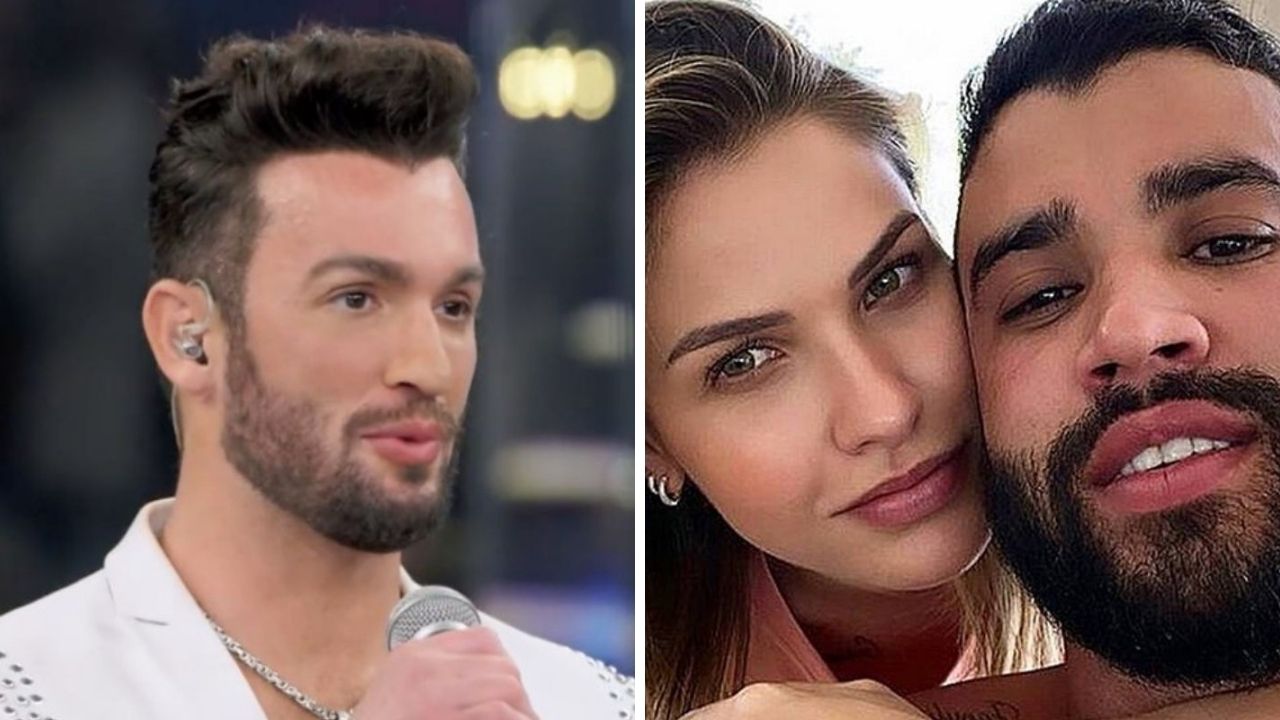 Diego Hypólito é consolado pela esposa de Gusttavo Lima após imitação no Domingão: “Não fui bem”