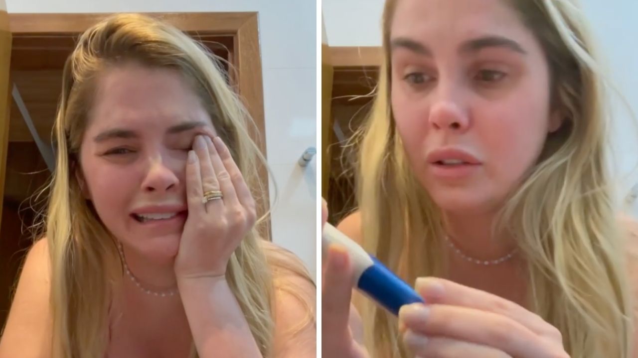 Vitória! Após batalha de meses, Bárbara Evans chora ao descobrir que está grávida: “Não acredito”