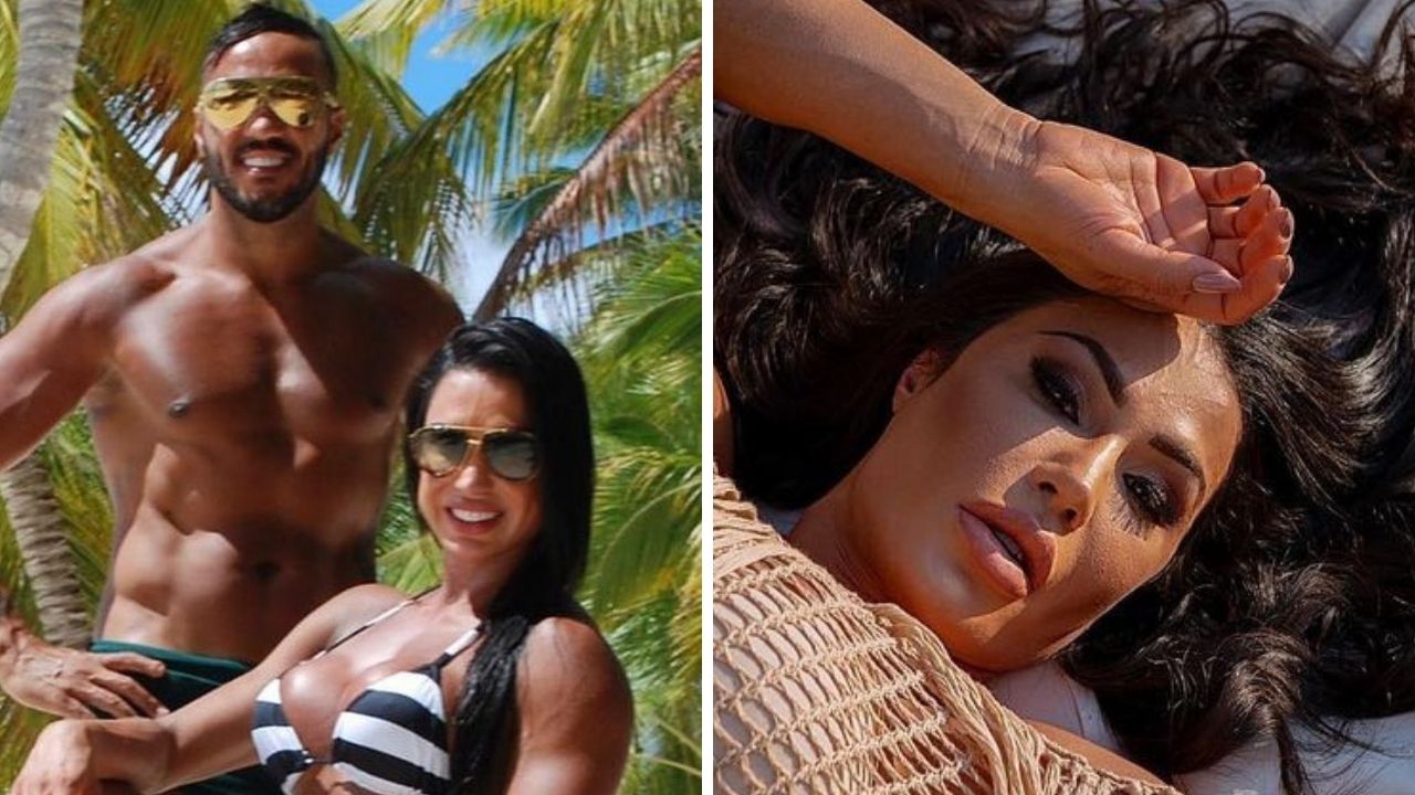 Belo compartilha clique ousado de Gracyanne Barbosa para enaltecer a esposa em aniversário: “Oitava maravilha do mundo”