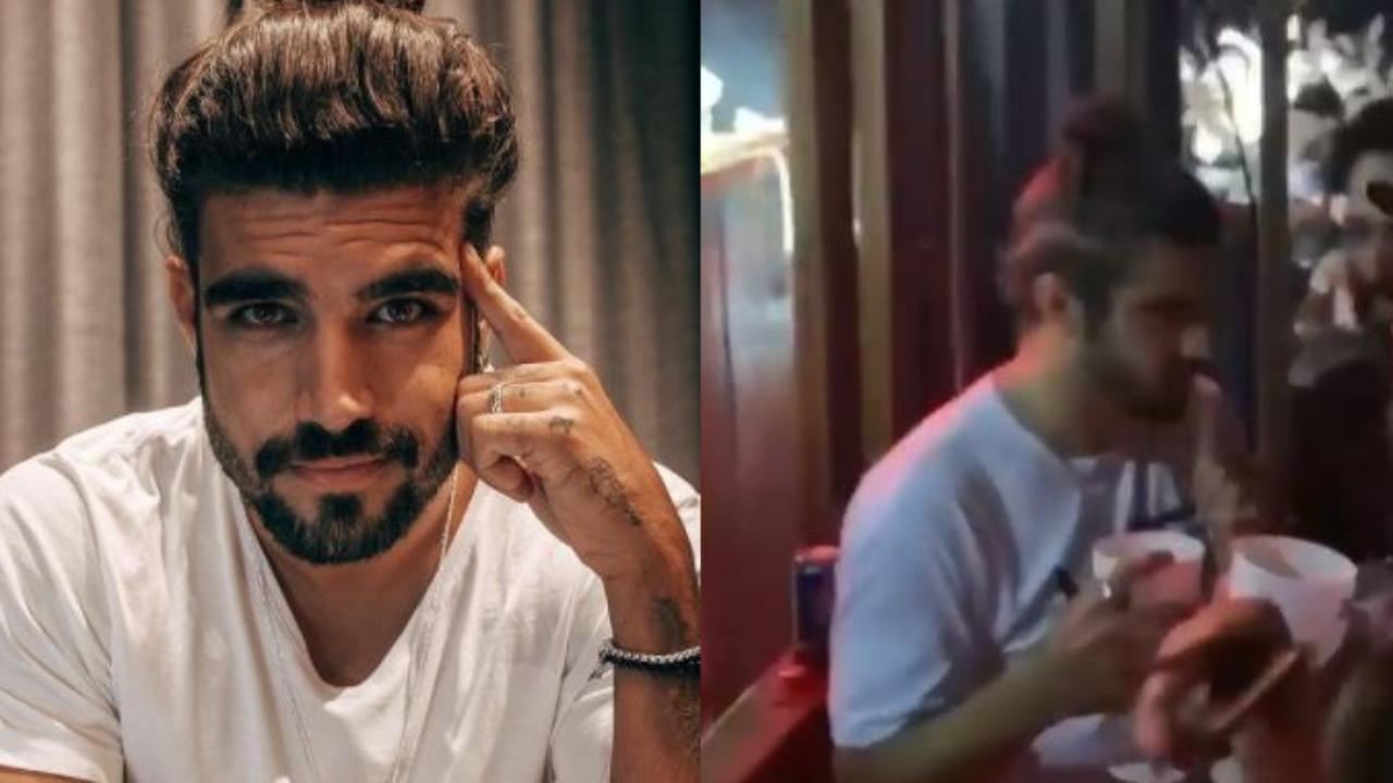 Dias após o término, Caio Castro é flagrado curtindo noitada com os amigos em Minas Gerais