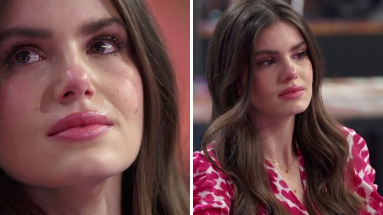 Camila Queiroz chora no ‘Altas Horas’, é questionada sobre motivo e desabafa: “Perdi minha fé”
