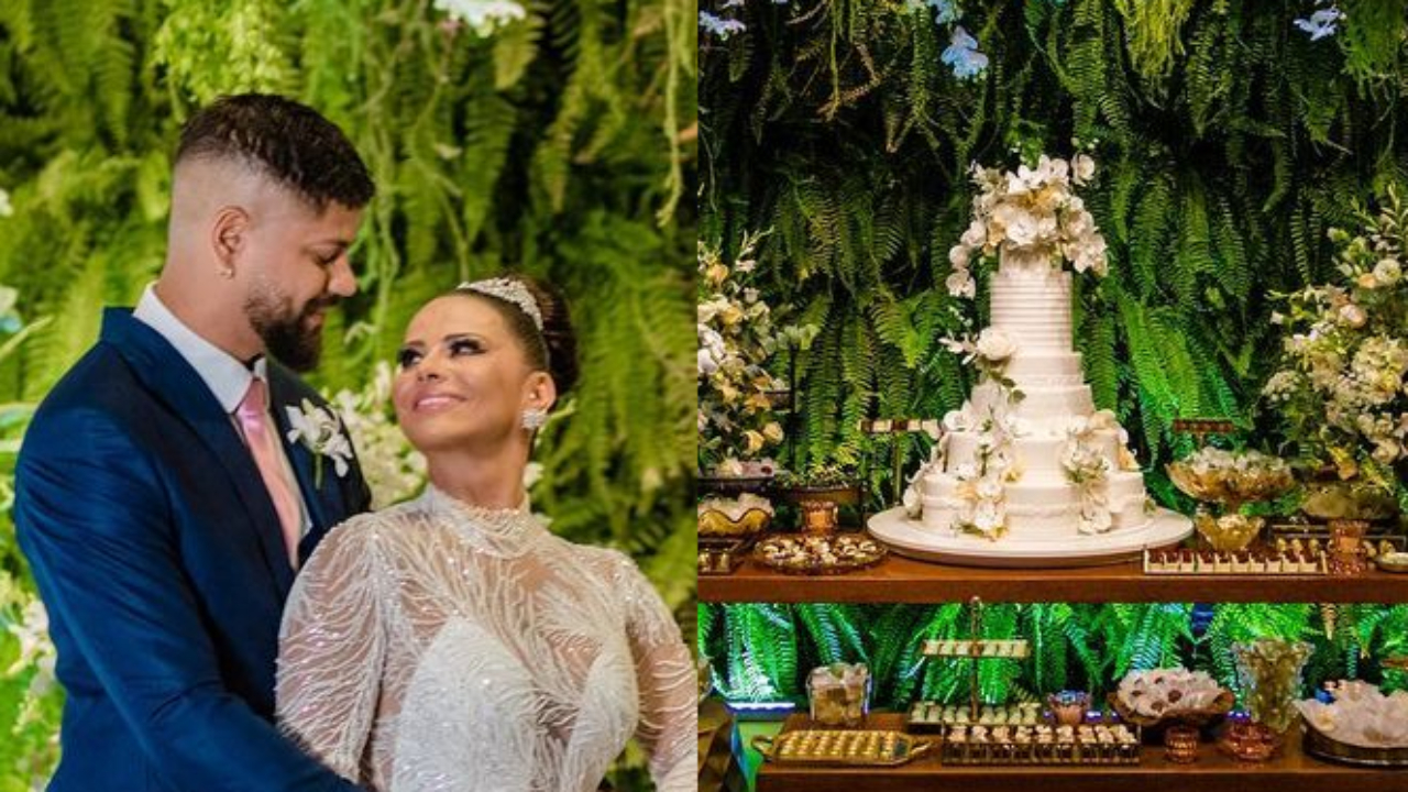 Viviane Araújo mostra mesa de doces do casamento e deixa seguidores perplexos: “Quanto luxo!”