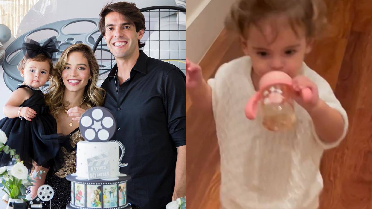 Esposa de Kaká mostra os primeiros passos da filha em vídeo encantador: “Andou muito rápido”