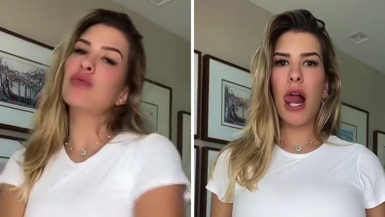 Grávida de nove meses, Lore Improta rebola exibindo barrigão no limite e impressiona: “Liz já vem dançando”
