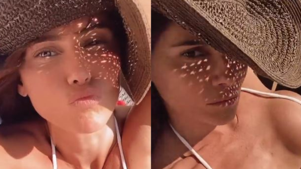 Deborah Secco faz charme de biquíni e ostenta corpão sem filtros: “Renovando o bronze”
