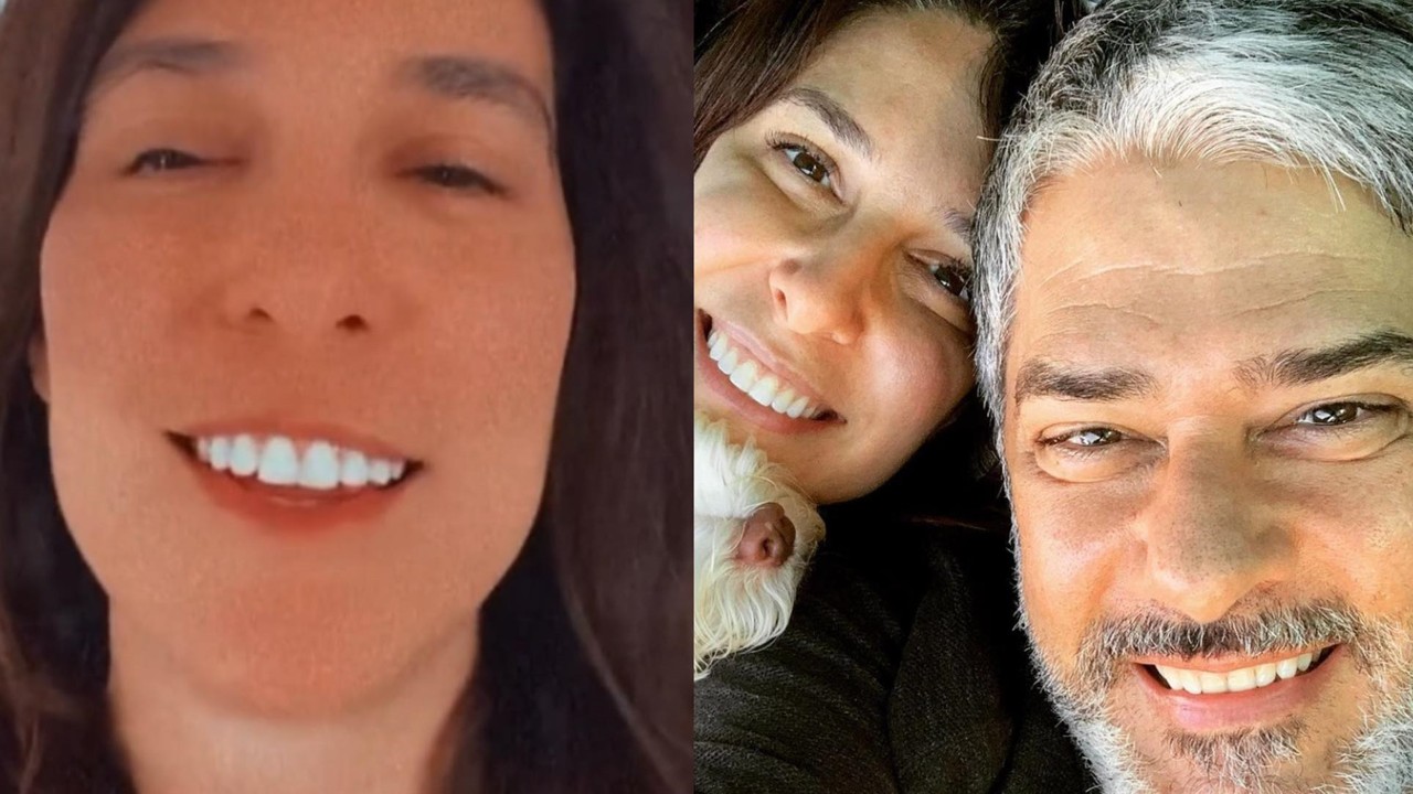 Apaixonada, Natasha Dantas revela personalidade de William Bonner fora dos holofotes: “Eu adoro”