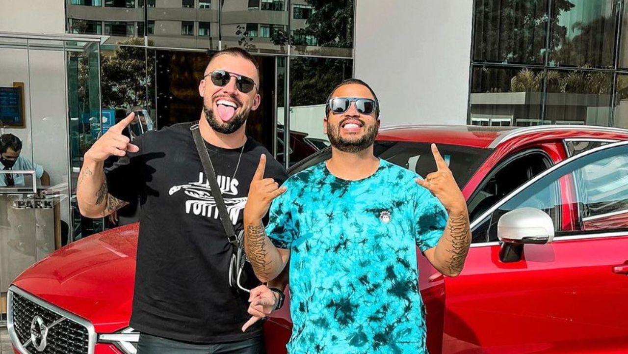 Ex-BBBs Arthur Picoli e Projota se reencontram durante almoço e trocam declarações: ”Do BBB pra vida”