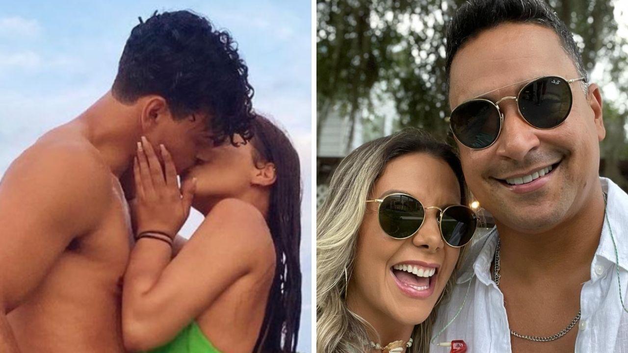 Aos 17 anos, filho de Carla Perez e Xanddy surge em clima quente com a namorada: “Puxou ao pai”