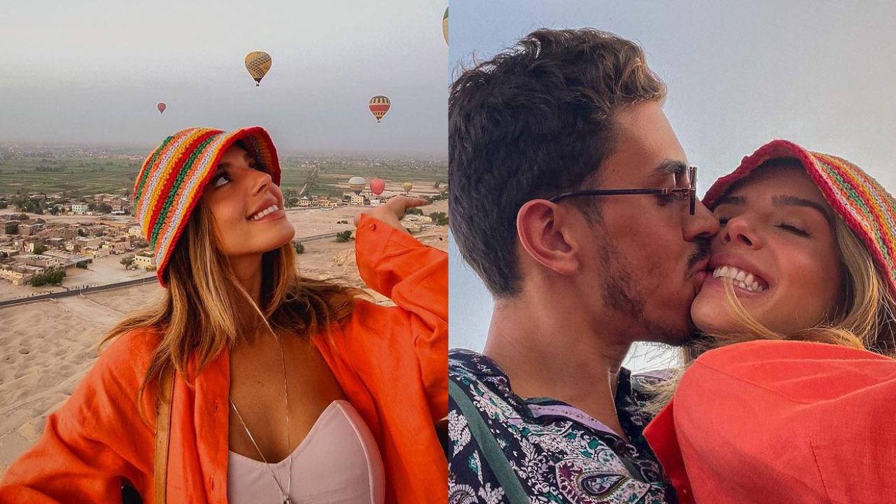 Apaixonada, Giovanna Lancellotti mostra fotos da viagem e homenageia o namorado gato: “Novo mundo”