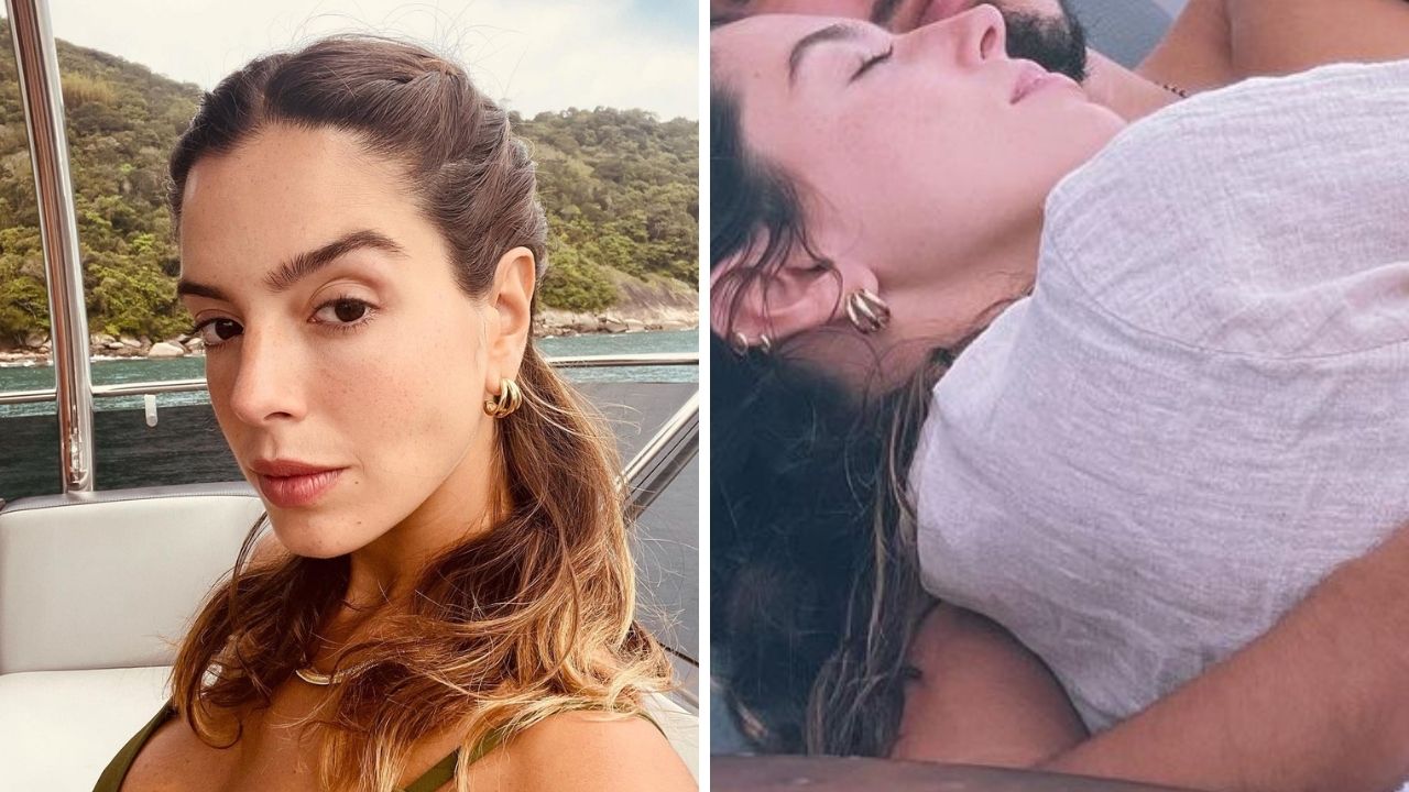 Giovanna Lancellotti compartilha cliques do fim de semana e surge agarradinha com o namorado: “Te amo”