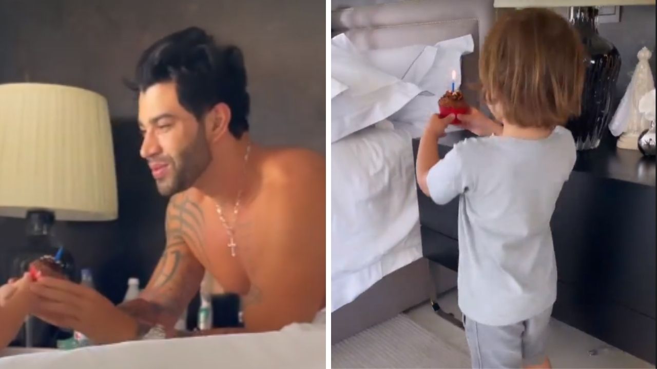 Aniversariante do dia, Gusttavo Lima é acordado com surpresa adorável dos filhos: “É de emocionar”