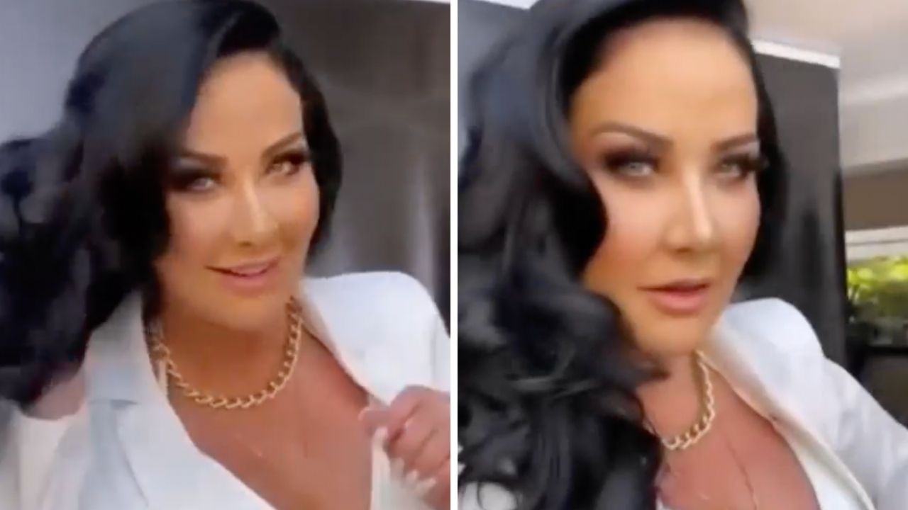 Aos 41 anos, Helen Ganzarolli faz charme com look branco e decote generoso: “Espetáculo de mulher”