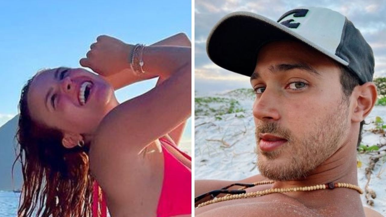 Em barco de luxo, Larissa Manoela posa só de biquíni e novo namorado reage: “Sorrisão sempre”