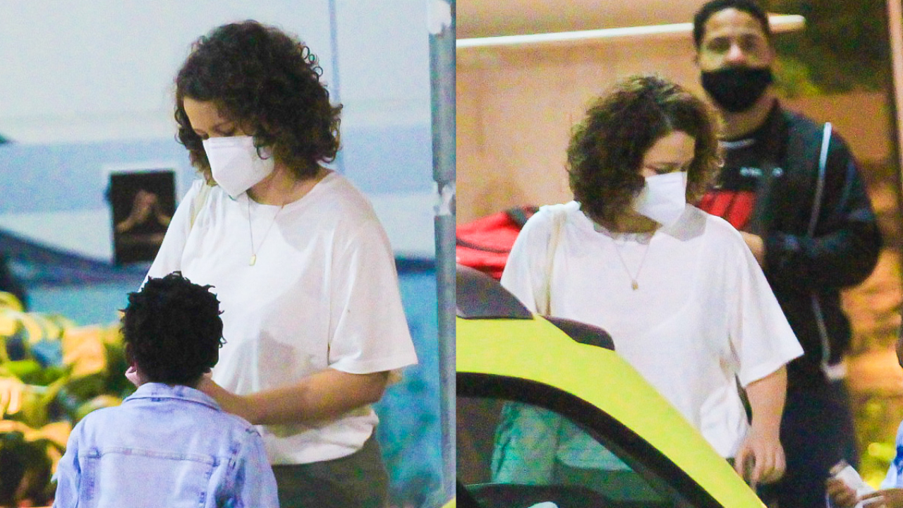Ela cresceu! Leandra Leal faz raríssima aparição com a filha e beleza da pequena impressiona