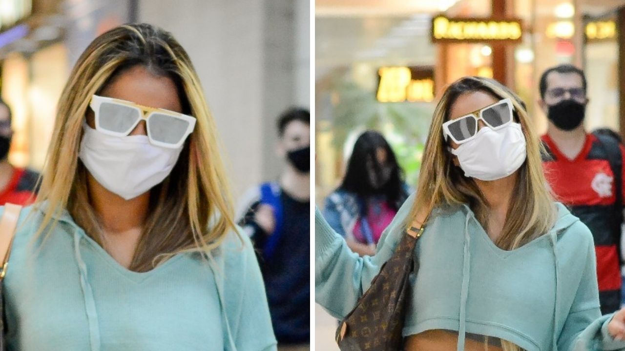 Poderosa! Lexa é flagrada embarcando de shortinho e cropped e corpão atrai olhares em aeroporto no Rio