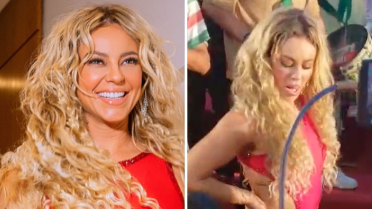 Paolla Oliveira surge só de body, improvisa saia e rebola muito em evento pré-Carnaval: “Espetáculo”