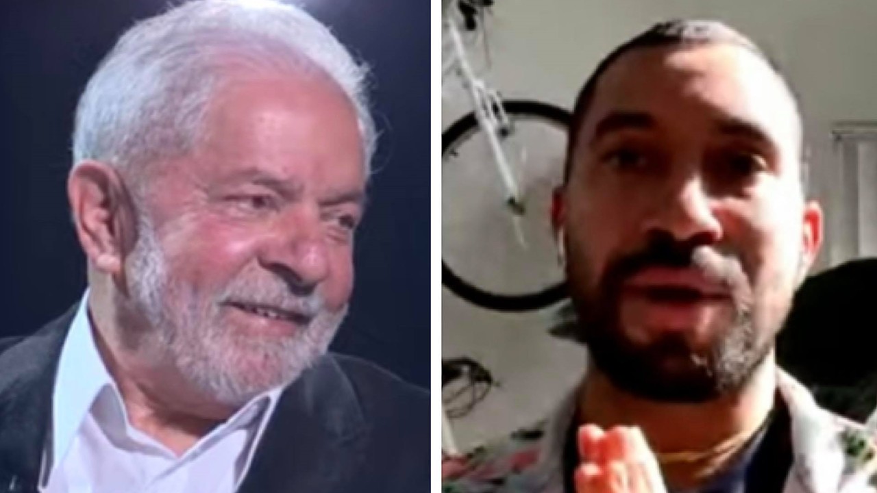 Lula enaltece o ex-BBB Gil do Vigor e alfineta Jair Bolsonaro: “Esse governo é que está lascando o país”