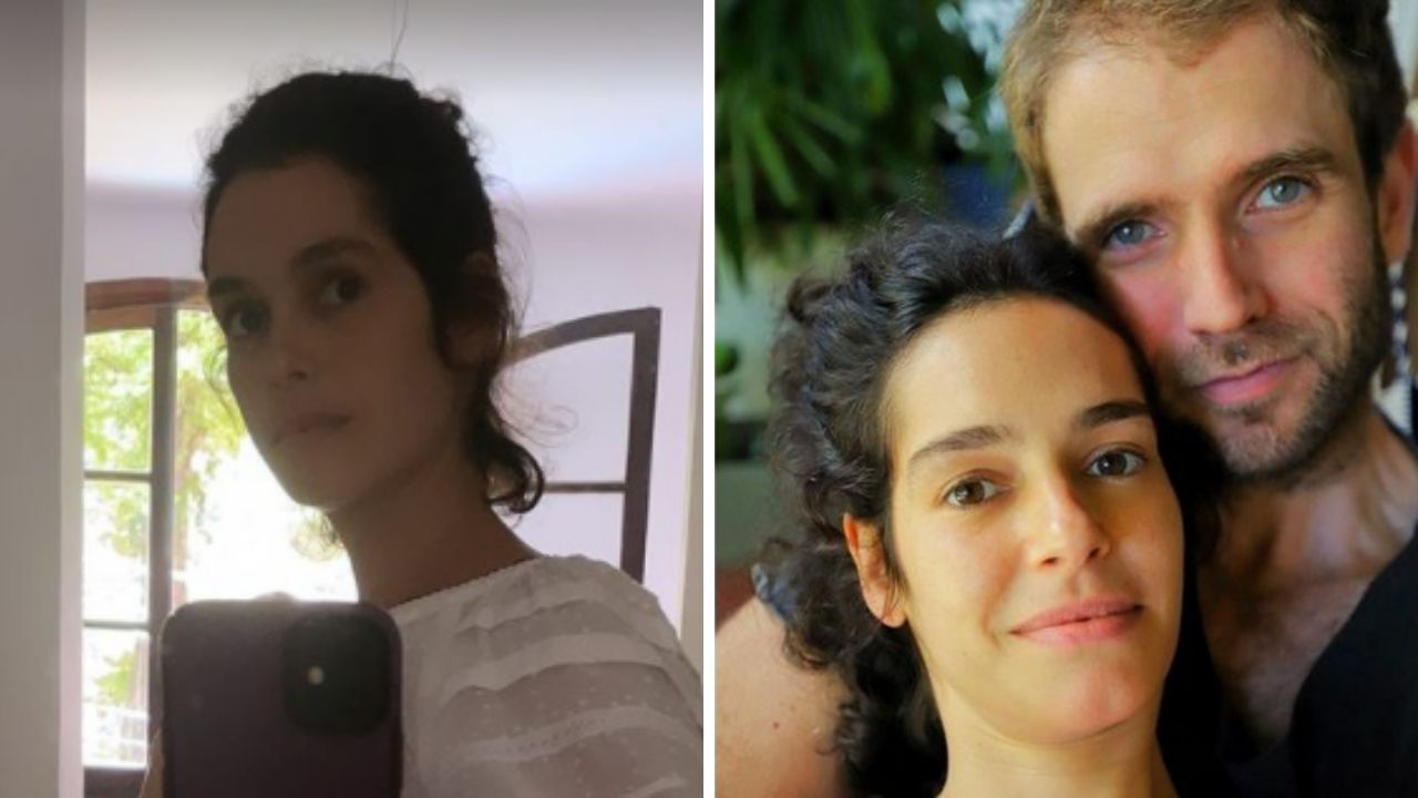 No quinto mês da gestação, Maria Flor levanta a blusa e exibe barriguinha saliente: “Uma pança”