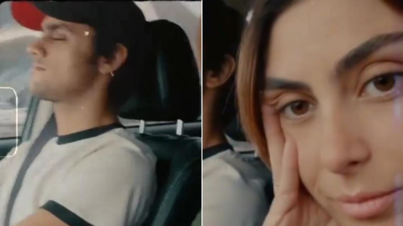 Esposa de Felipe Simas, Mariana Uhlmann mostra perrengue ao passear com os três herdeiros: ”Desesperador”