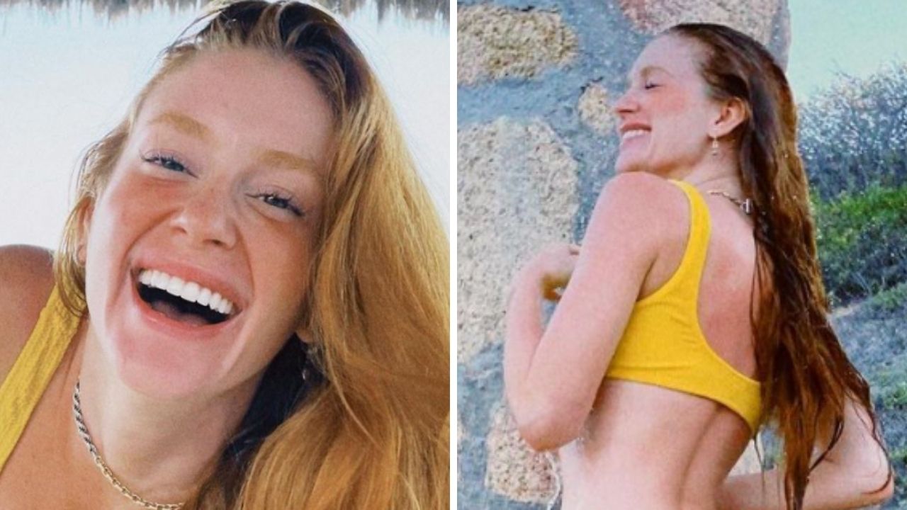 De biquíni, Marina Ruy Barbosa toma chuveirada e deixa bumbum em evidência: “Perfeita”