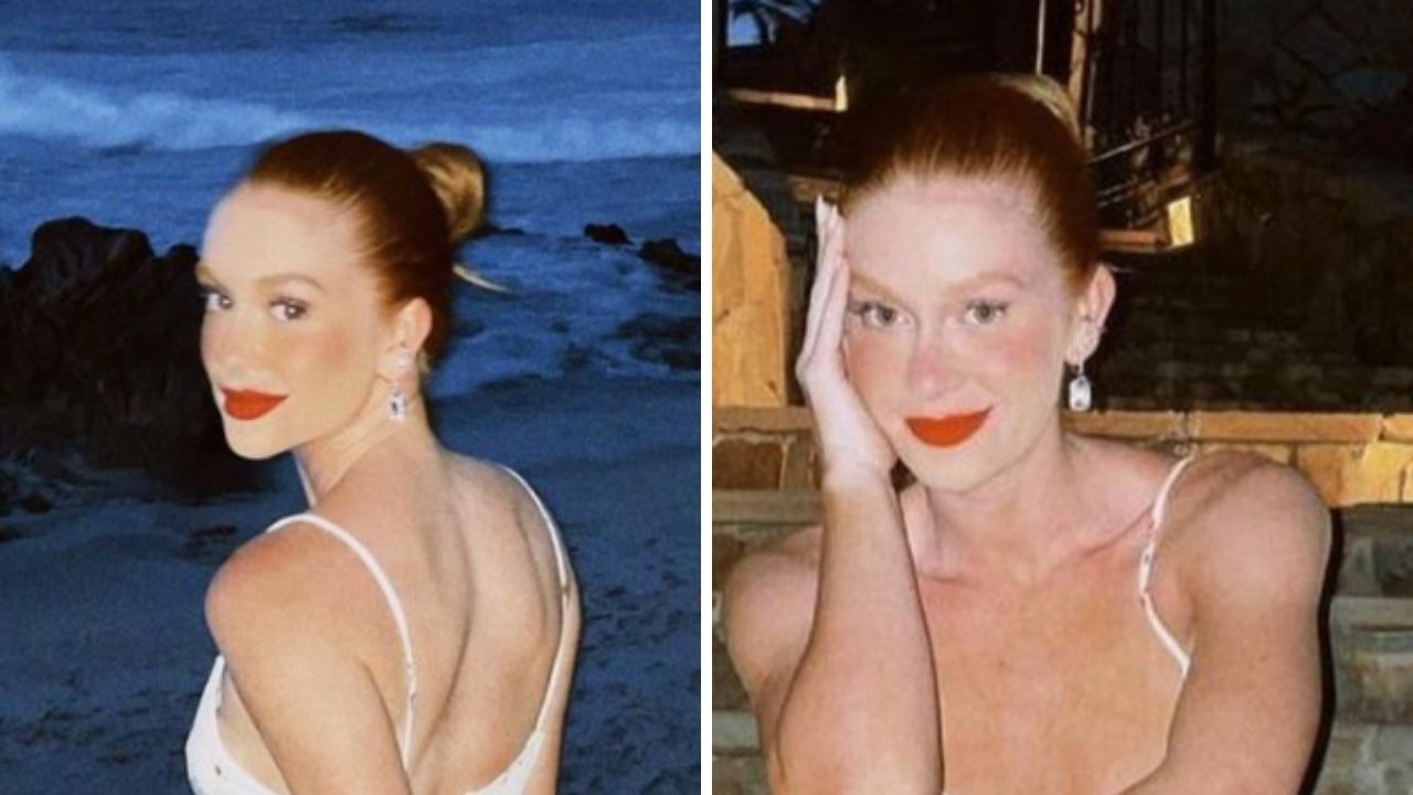 Marina Ruy Barbosa posa com vestido de alcinha, dispensa sutiã e exibe suas curvas: “Deusa”