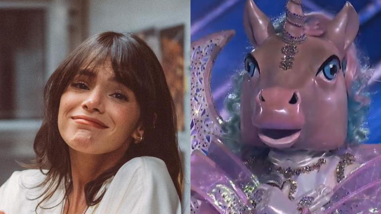 Marmelada? Bruna Marquezine crava identidade do Unicórnio do ‘The Masked Singer’ : “Essa voz eu reconheço!”