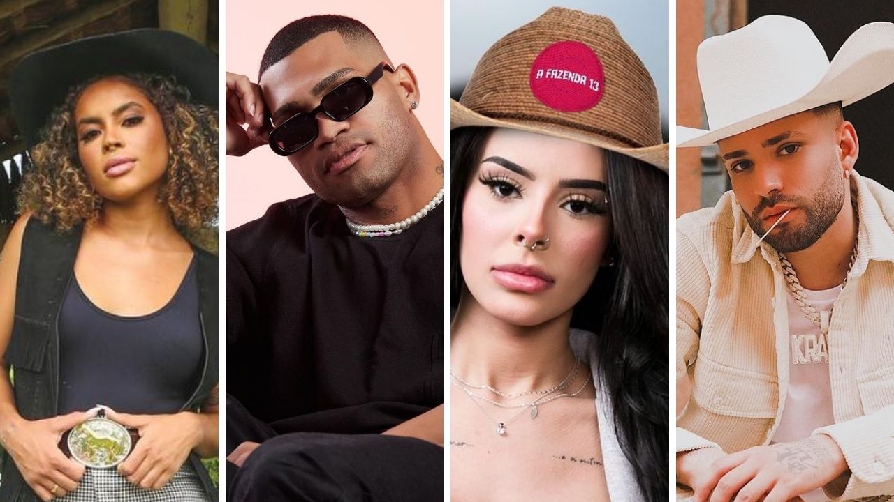Quatro influenciadores digitais disputam vaga em ‘A Fazenda 13’ pela votação do público