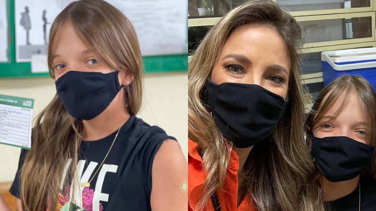 Rafaella Justus toma vacina contra a Covid-19 e faz Ticiane Pinheiro se emocionar: “Chegou seu dia”
