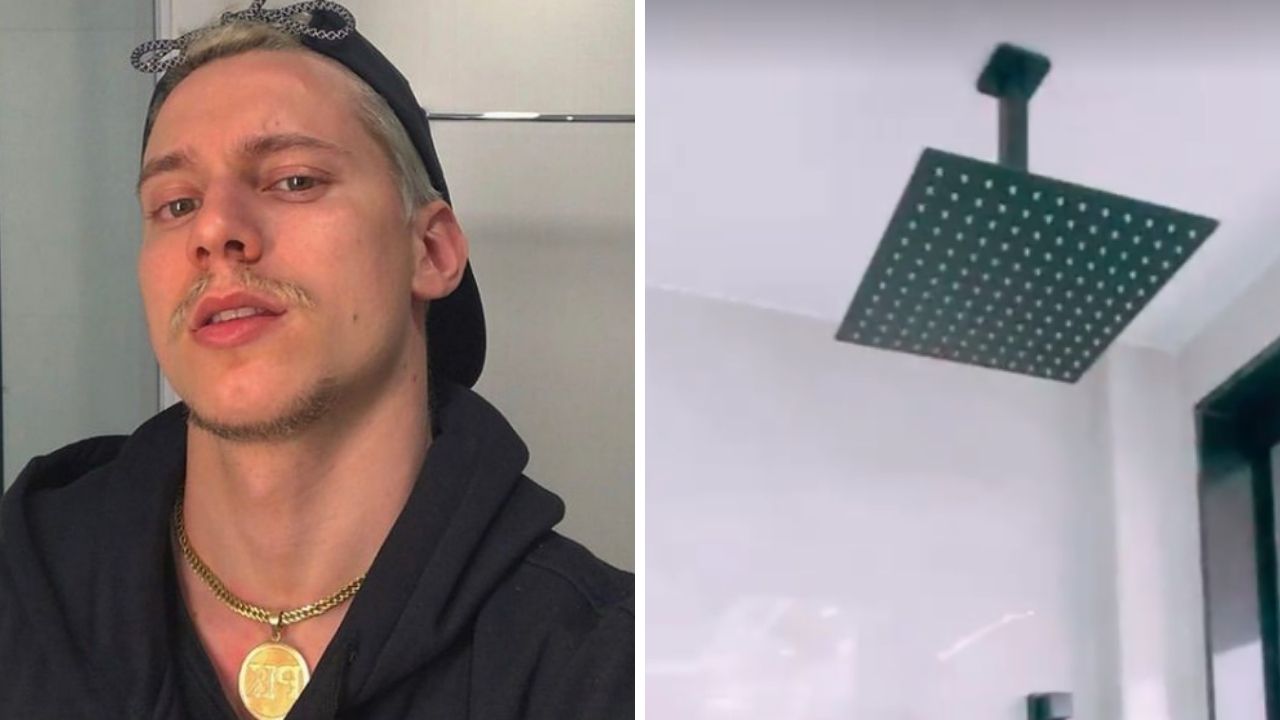 Quem pode, pode! Reformando a casa, rapper PK escolhe chuveiro de quase R$ 9 mil: “Nunca mais vou fazer obra”